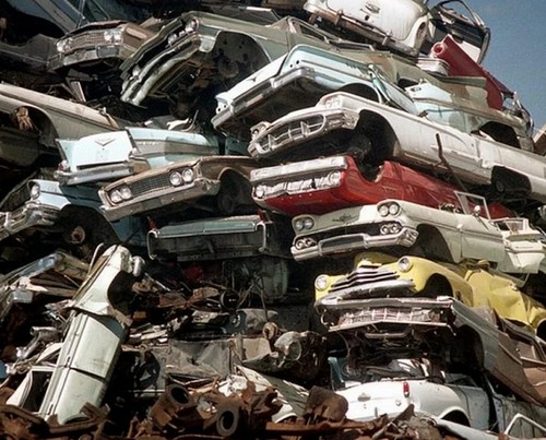 1962 junk cars salvage yard - 1962,