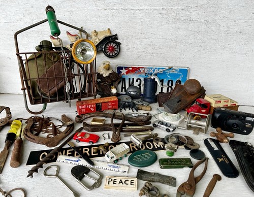 Vintage junk drawer lot - junk,